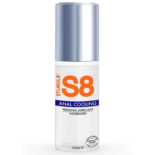 Lubrifiant Anal cu Efect de Racire, STIMUL8 - S8 Cold Effect, pe Baza de Apa, 125 ml