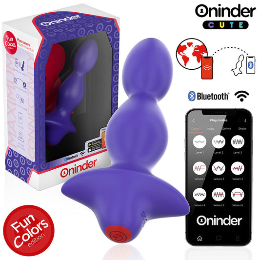 Dop Anal Vibrator, ONINDER CUTE - Love Butt Dilatator, Silicon, 9 Moduri, Mov, 13,5 cm