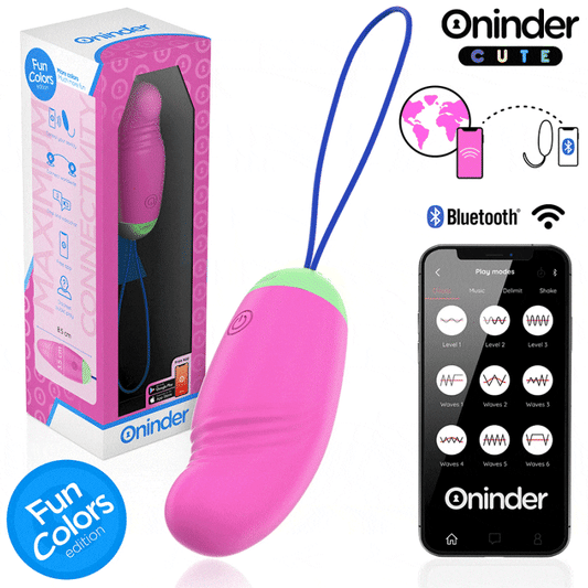 Ou Vibrator Rotativ 360°, ONINDER CUTE - Love Pleasure Vibrating-Rotating, Silicon, 9 Moduri