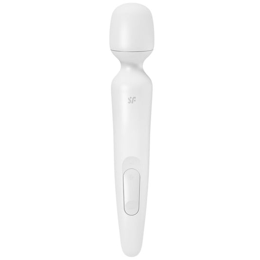 Masator Wand, SATISFYER - Wand-erland, 50 Combinatii Vibratii, Alb