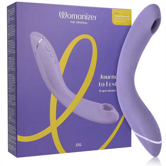 Vibrator pentru Punctul G, WOMANIZER - OG cu Tehnologie Pleasure Air, Lila