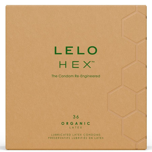 Prezervative Organice, LELO - HEX Organic, cu L-Arginina, 36 Bucati