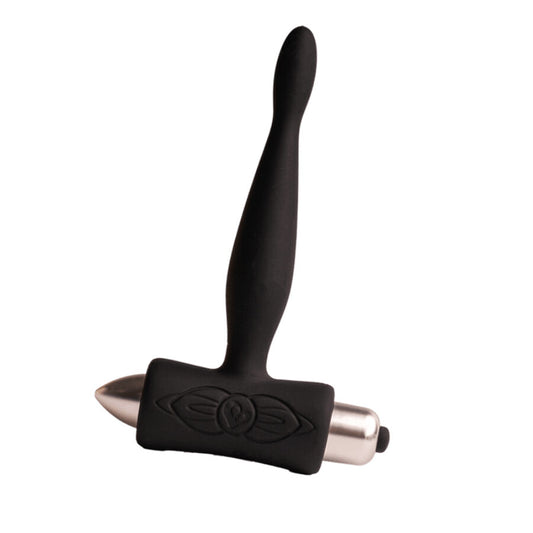 Dop Anal cu Vibratii, ROCKS-OFF - Petite Sensations Teazer, Silicon Medical + ABS, Negru