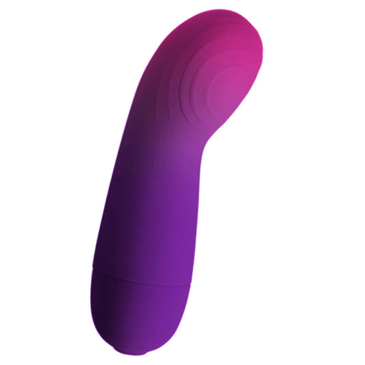 Vibrator pentru Punctul G, ROCKS-OFF - Glow Girl Vibe Discret, 10 Vibratii, Silicon Medical, Mov