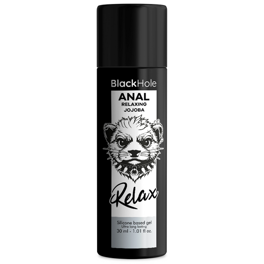 Lubrifiant Anal cu Jojoba, BLACK HOLE - Baza Silicon, Relaxant, 30 ml