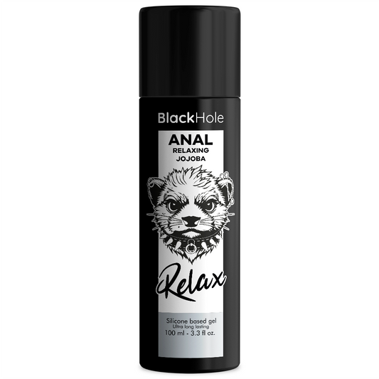 Lubrifiant Anal cu Jojoba, BLACK HOLE - Baza Silicon, Relaxant, 100 ml
