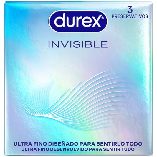 Prezervative Ultra Subtiri, DUREX - Invisible, 3 Bucati