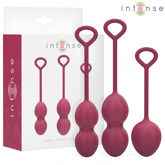 Kit Bile Kegel, INTENSE - Charli, Silicon Medical, 3 Piese, Violet