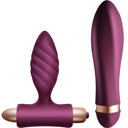 Kit Cuplu, CLIMAXIMUM - Desire, Vibrator Twisted si Dop Anal
