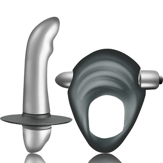 Kit Cuplu, CLIMAXIMUM - Entice, Inel pentru Penis si Masator de Prostata, pentru Incepatori