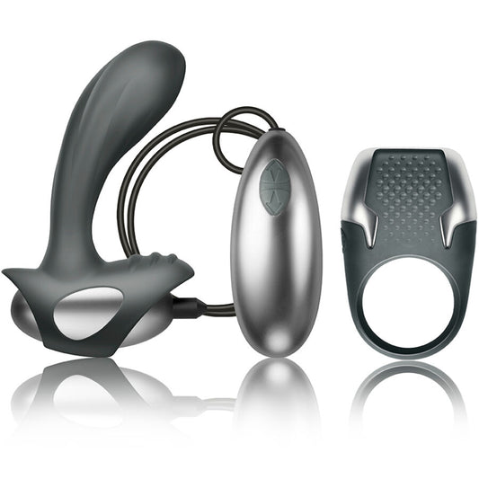 Kit Cuplu, CLIMAXIMUM - Excite, Inel pentru Penis si Masator de Prostata cu Fir