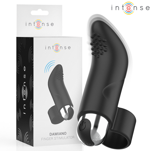 Stimulator pentru Degete Reincarcabil, INTENSE - Damiano, 7 Moduri Vibratii, ABS si Silicon