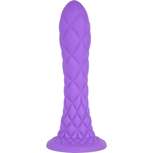 Dildo Fantasy Termoreactiv, SILEXD - Dreamy, Silicon Lichid, Violet, 18,5 cm