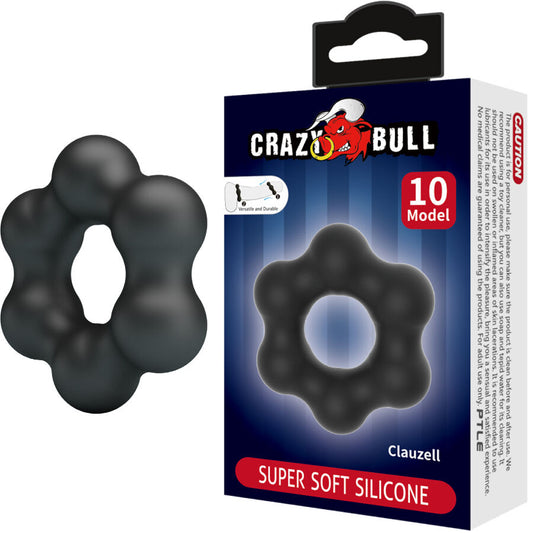 Inel pentru Penis, CRAZY BULL - Clauzell Silicon Model 10, Reglabil