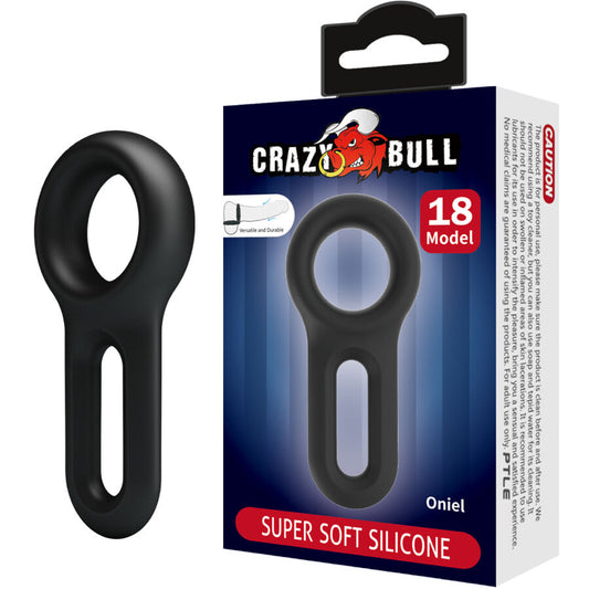 Inel pentru Penis din Silicon, CRAZY BULL - Oniel Model 18, Reglabil