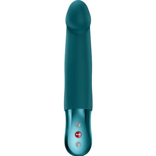Pulsator Telescopic Realistic, FUN FACTORY - Stronic Real, Silicon, Verde Sticla, 19,8 cm
