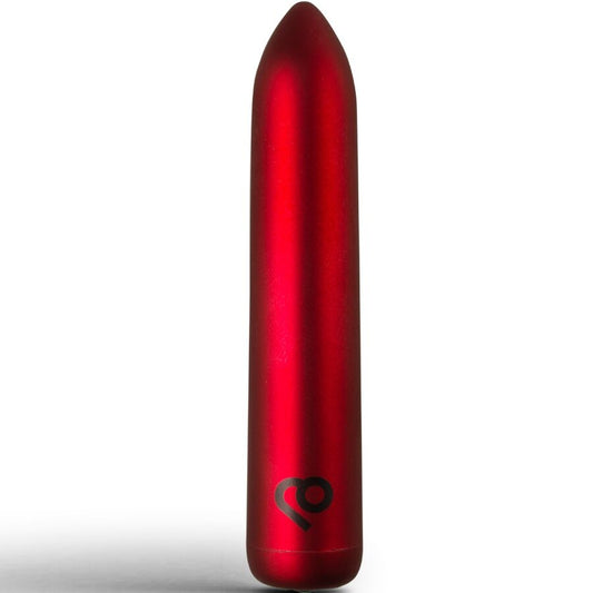 Vibrator Bullet Reincarcabil, ROCKS-OFF - 16 Functii, Rosu, IPX7