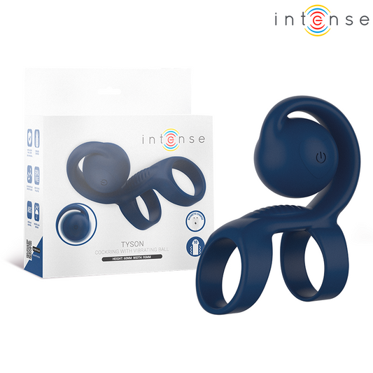 Inel pentru Penis cu Vibratii, INTENSE - Tyson, Silicon Medical, Ø 3,2 cm