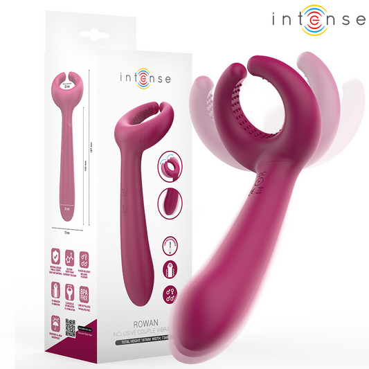Vibrator Cuplu Inclusiv, INTENSE - Rowan, Silicon Medical, 10 Moduri Vibratie