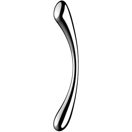 Dildo Dublu Capat, SATISFYER - Cosmic Crest 1, Otel Inoxidabil, Stimulare Punct G