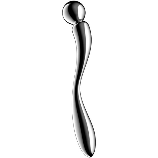 Dildo Dublu din Otel Inoxidabil, SATISFYER - Star Force 2, Corp Sferic
