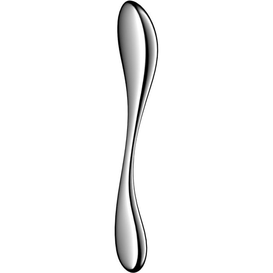 Dildo Dublu din Otel Inoxidabil, SATISFYER - Star Force 3, Corp Lat Neted