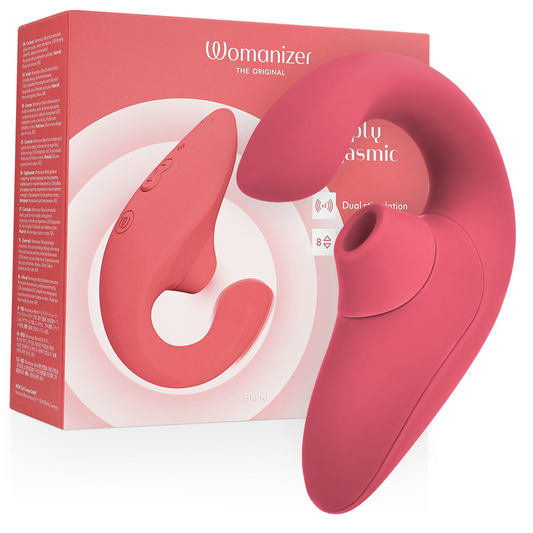 Vibrator Rabbit, WOMANIZER - Blend, Stimulator Clitoris Pleasure Air, Rose Vibrant