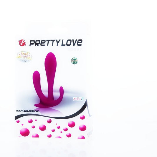Vibrator Triple Stimulare, PRETTY LOVE - Edgar, Silicon, 11 cm