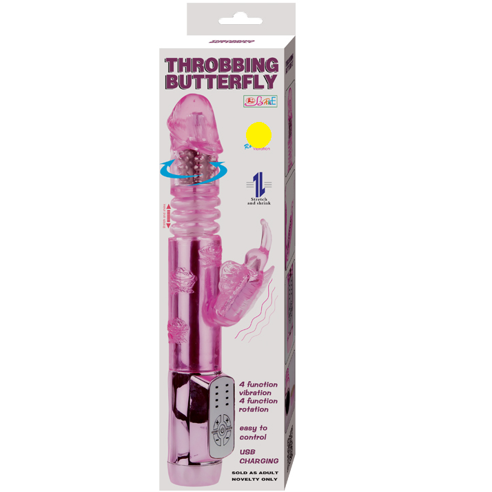 Vibrator Rabbit, Baile - Throbbing Butterfly, Dubla Rotatie si Up&Down