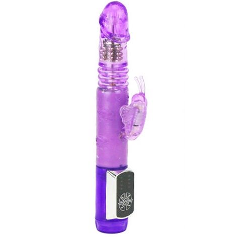 Vibrator Rabbit, Baile - Butterfly Prince, Sistem Automat Up&Down, 23 CM x 3.5 CM