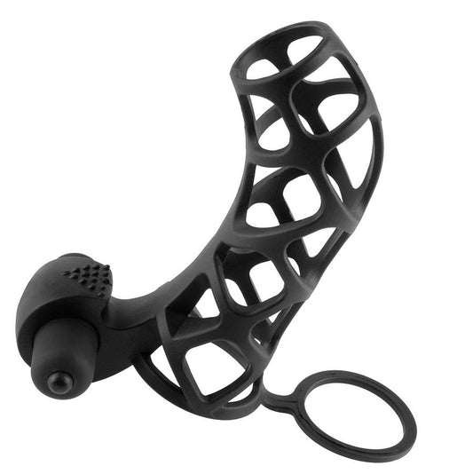 Cusca pentru Penis cu Vibratii, FANTASY X-TENSIONS - Extreme Silicone Power Cage, Silicon