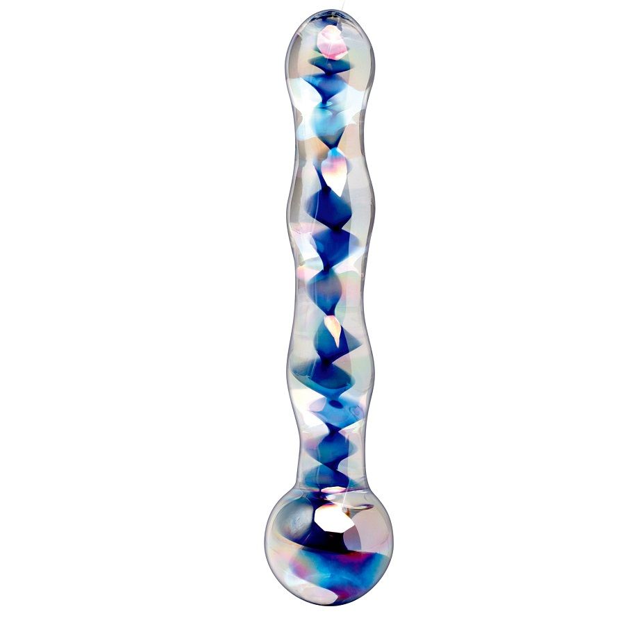 Dildo din Sticla, Icicles - N. 8, Sticla Suflata, 17,8 x 3,8 CM