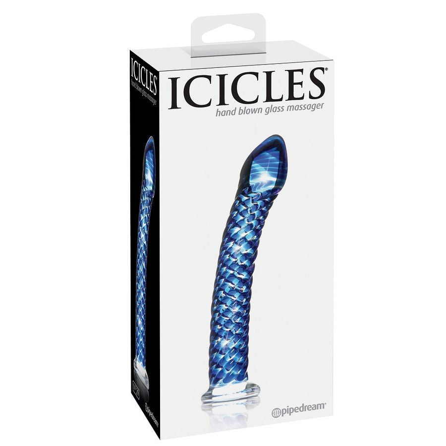 Dildo din Sticla, Icicles - N. 29, Sticla Suflata, 17 x 3 CM