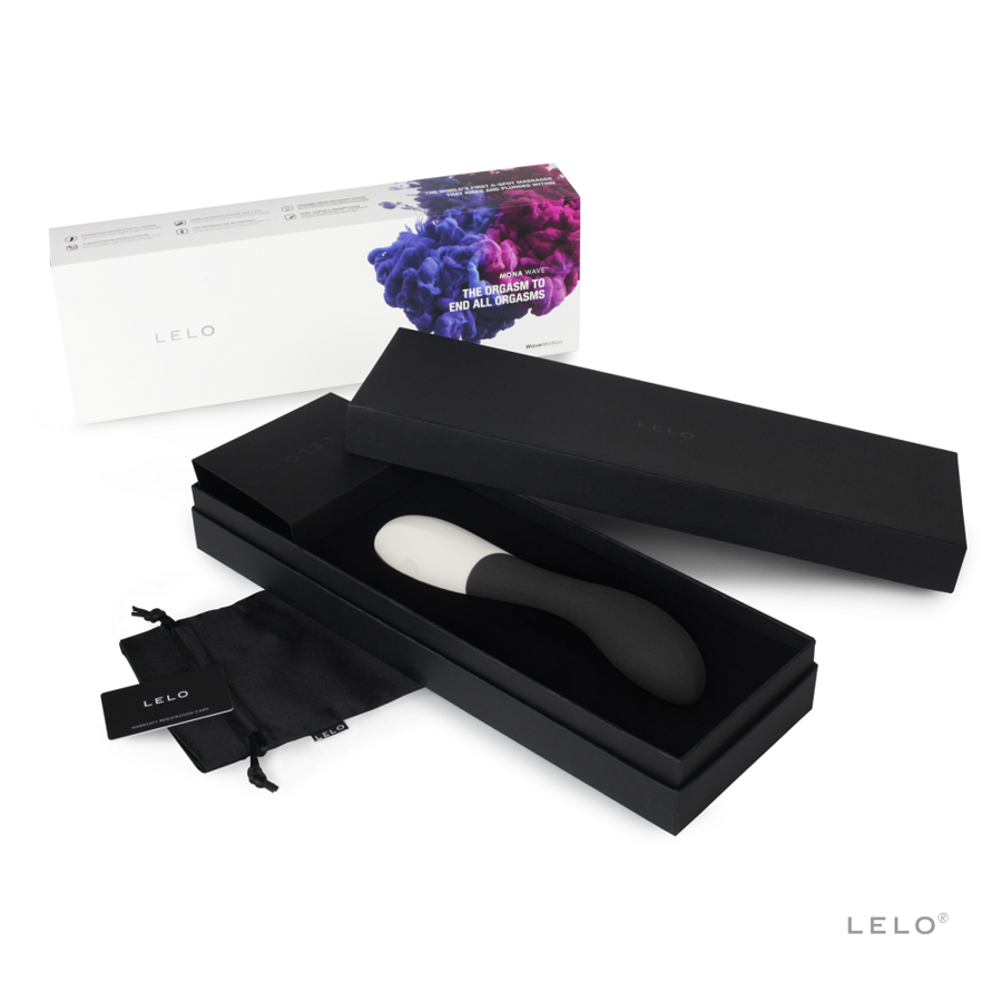 Vibrator, Lelo - Mona Wave, Stimulator pentru Punctul G, Negru