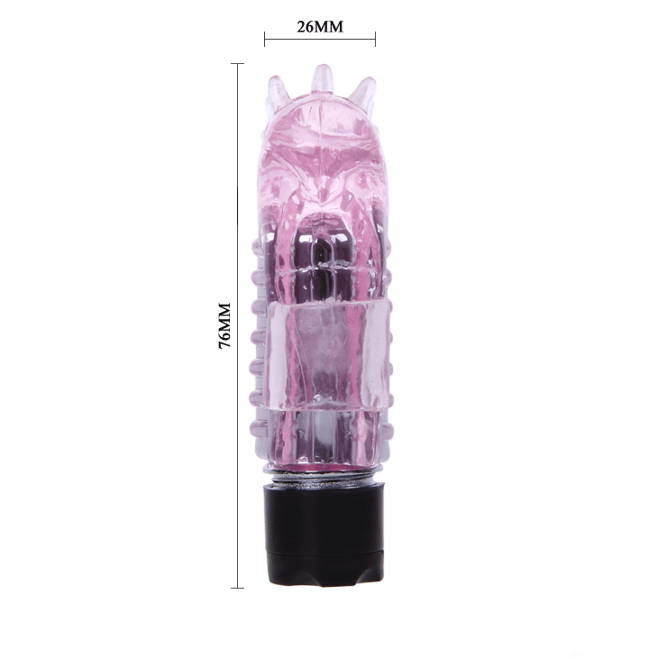 Vibrator de Deget, Baile - Mini, Silicon Hipoalergenic, 7.5cm x 3.6cm