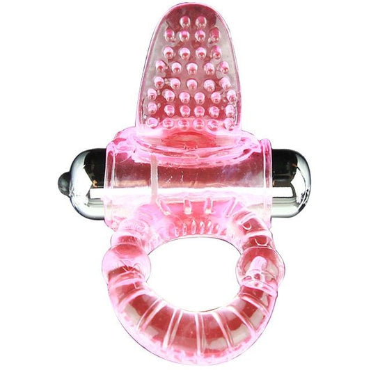 Inel Vibrant pentru Penis, BAILE - Sweet ABS 10 Ritmuri cu Stimulator Clitoris, Roz