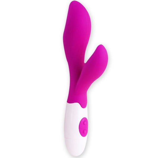 Vibrator Stimulator, Pretty Love - Newman, 30 de Moduri de Vibratie, Lila si Alb