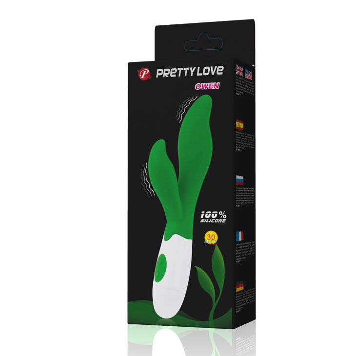 Vibrator, Pretty Love - Flirtation Owen, 30 de Moduri de Vibratie, Verde
