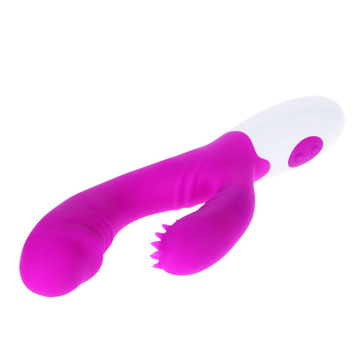Vibrator Stimulator, Pretty Love - Andre, 7 Moduri de Vibratie, Lila si Alb