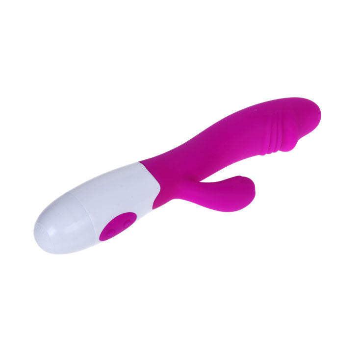Vibrator, Pretty Love - Flirtation Snappy, 30 Moduri de Vibratie, 20 CM x 3,5 CM / Lila si Alb