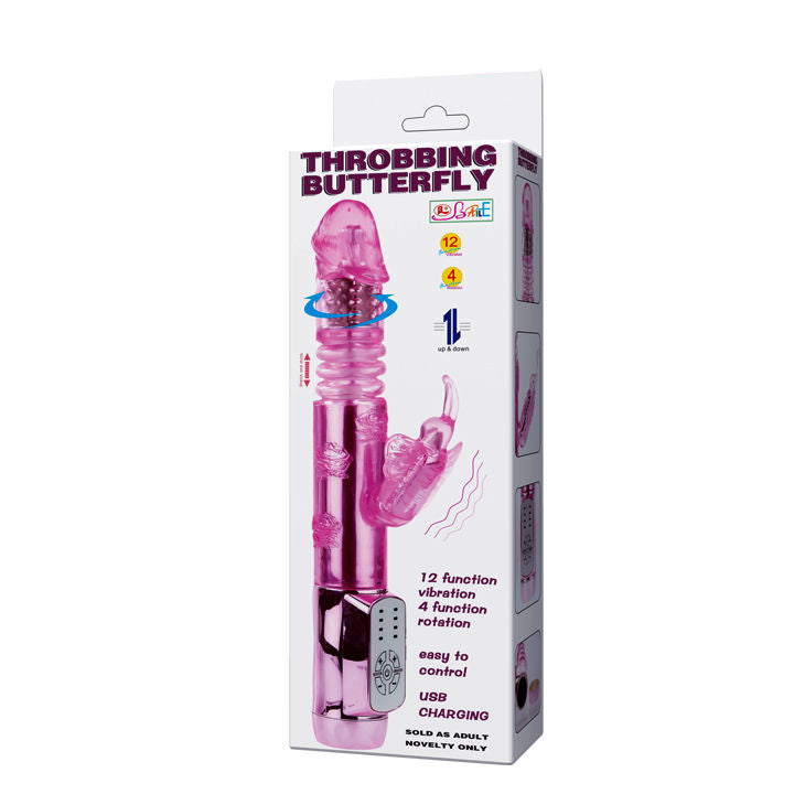 Vibrator Rabbit, Baile - Throbbing Butterfly, Dubla Rotatie si Up&Down