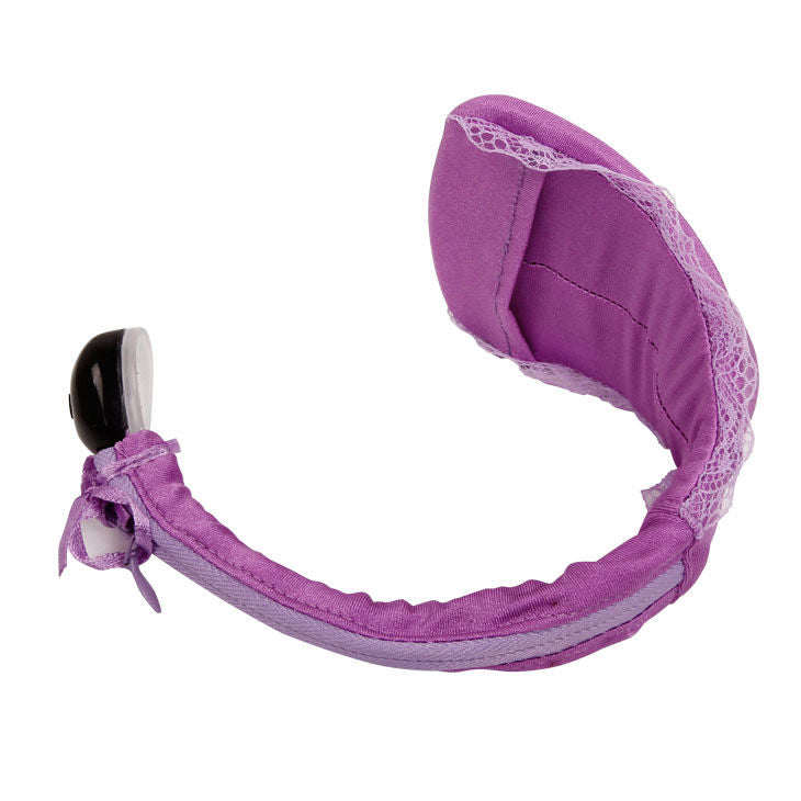 Lenjerie Tanga cu Vibrator, Baile, cu Telecomanda, Lila