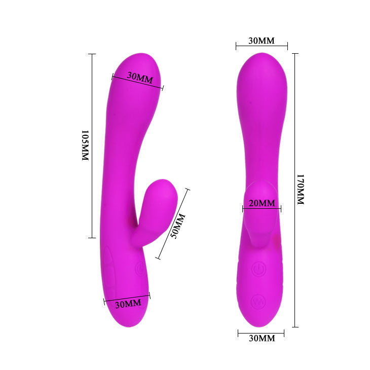 Vibrator, Pretty Love - Smart Victor, cu Stimulator Clitoris, 170 x 30 mm