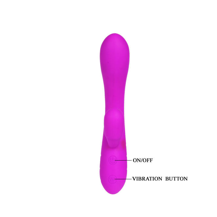 Vibrator, Pretty Love - Smart Victor, cu Stimulator Clitoris, 170 x 30 mm