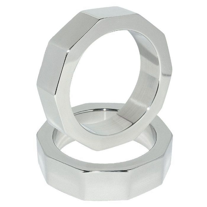 Inel pentru Penis si Testicule, Metal Hard - Nut Ring, Otel Inoxidabil, 45 mm