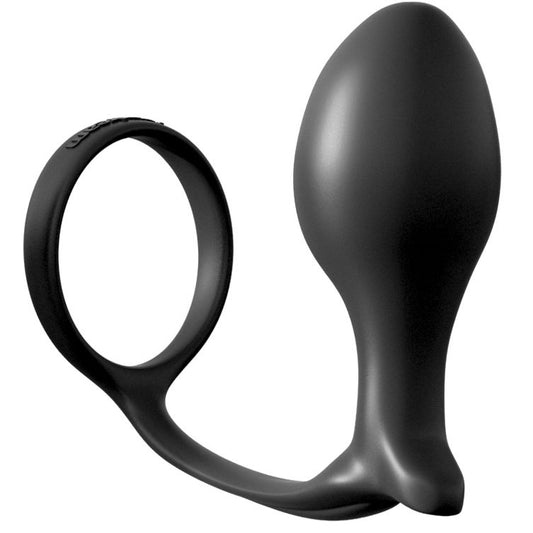 Plug Anal, Anal Fantasy - Ass-Gasm Advanced Ring, Inel cu Stimulator de Prostata, Lungime Inserabila 10,1 CM
