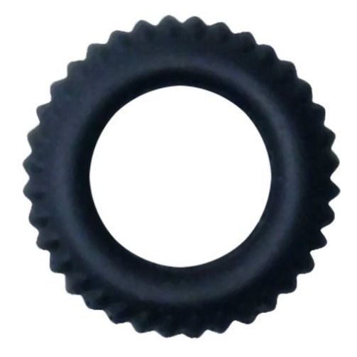 Inel pentru Penis, BAILE - Titan Cockring, Silicon, Negru, Diametru Interior 1,9 cm