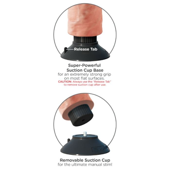 Dildo, King Cock - Vibrantor cu Testicule, 25.5 CM Negru