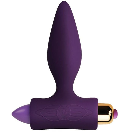 Dop Anal cu Vibratii pentru Incepatori, ROCKS-OFF - Petite Sensations, Silicon, Lila