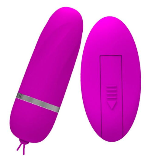 Ou Vibrator cu Telecomanda, PRETTY LOVE - Debby, Silicon, Lila, 12 Trepte